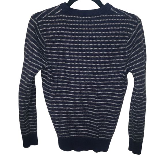 J. Crew Navy and White Striped Sweater - Picture 3 of 7